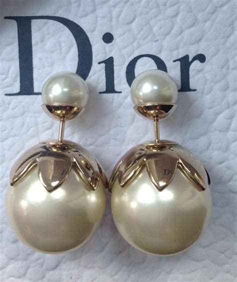 dior pearl tribal earrings|mise en dior tribal earrings.